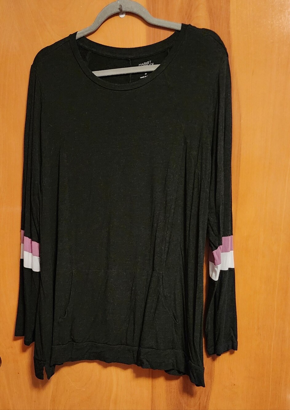 Plus Size Market & Spruce Hoodie Top